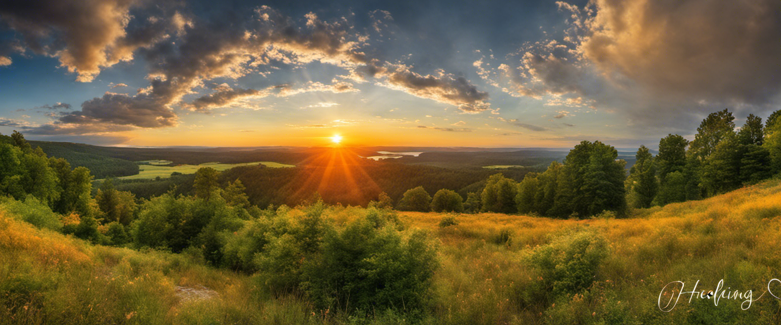 A serene August landscape reflecting God's awe-inspiring works