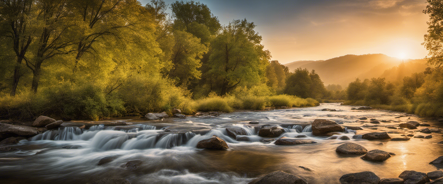 A serene landscape representing peace and trust in God's provision