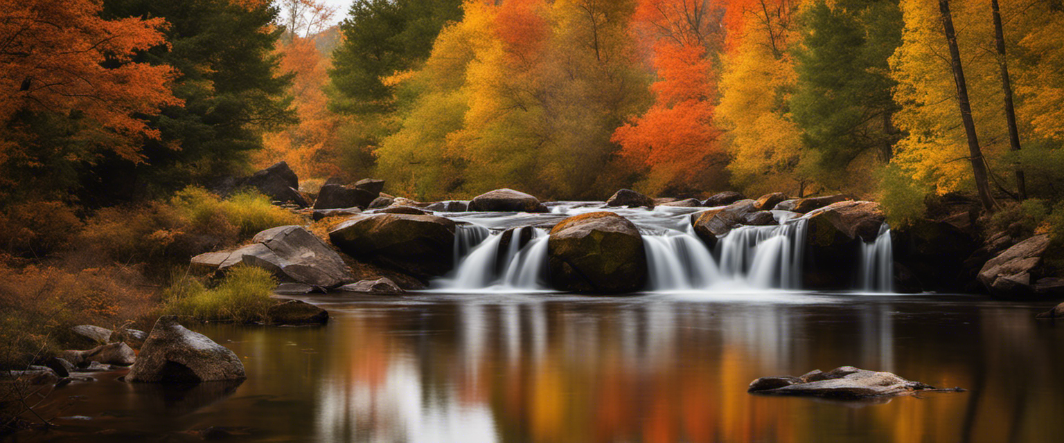 Peaceful nature scene depicting the changing seasons