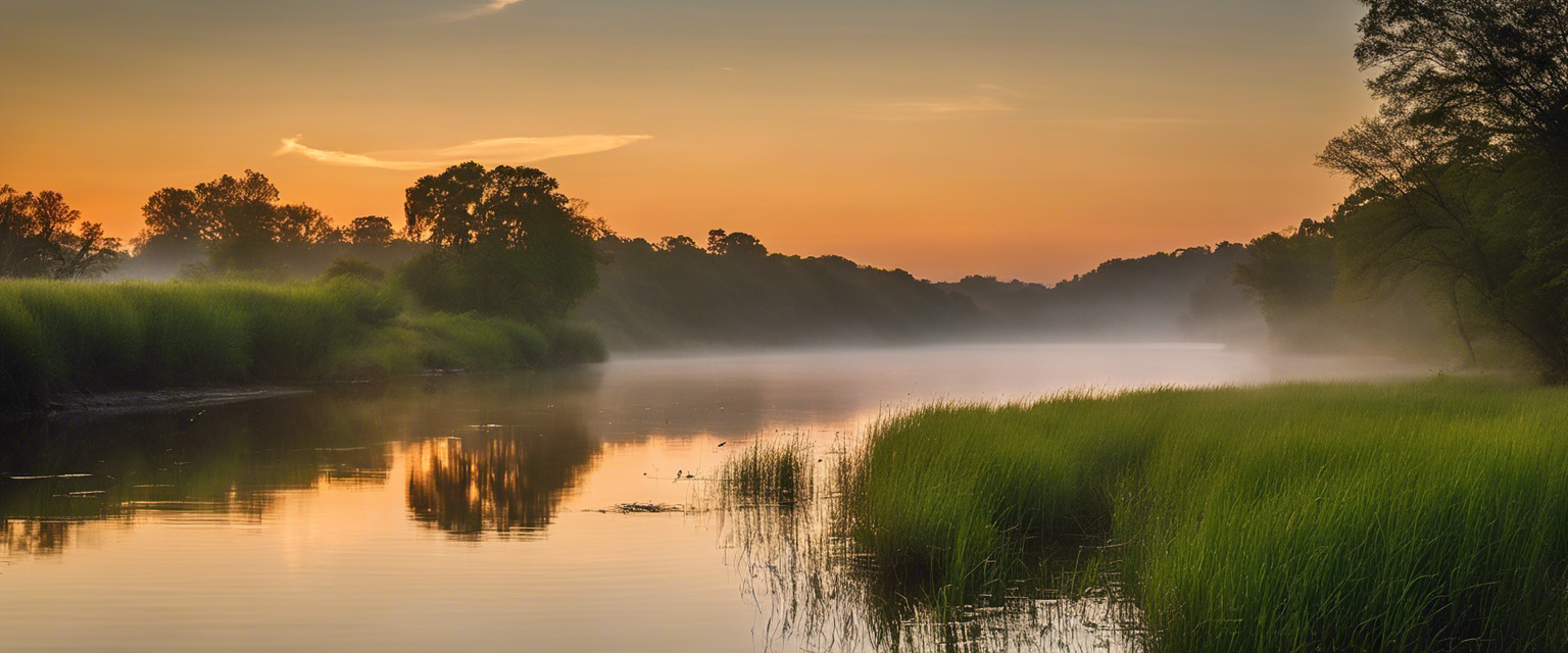 A serene landscape bathed in soft morning light, symbolizing the healing and transformative power of embracing Emmanuel