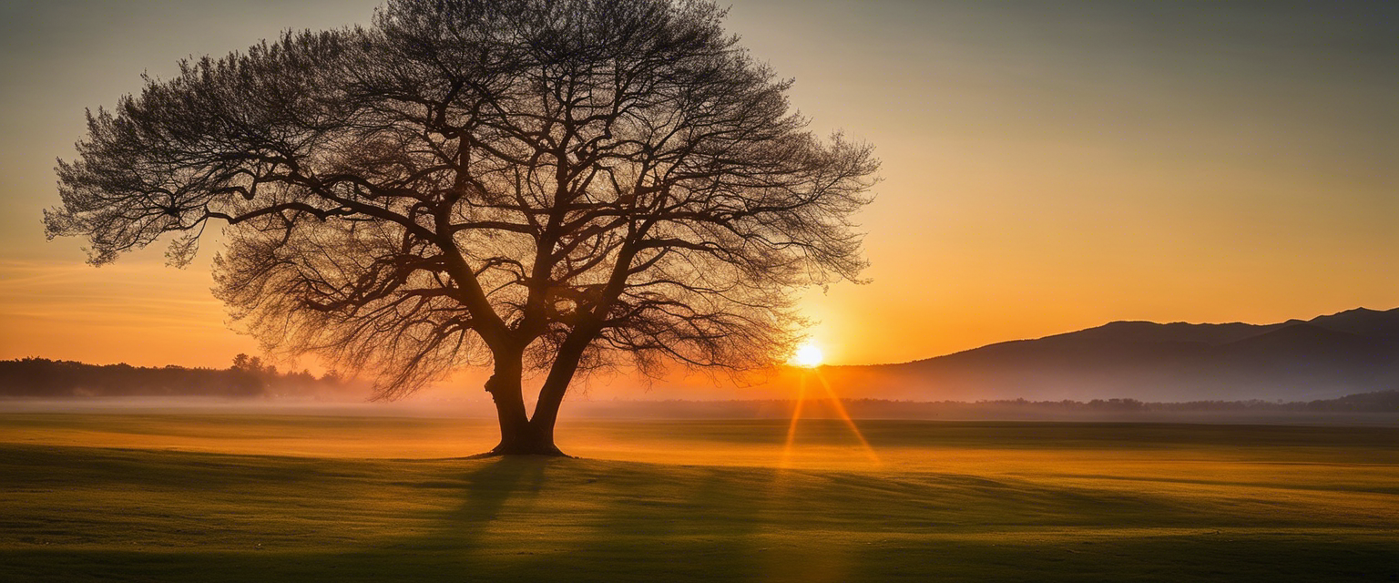 A serene scene symbolizing faith and gratitude