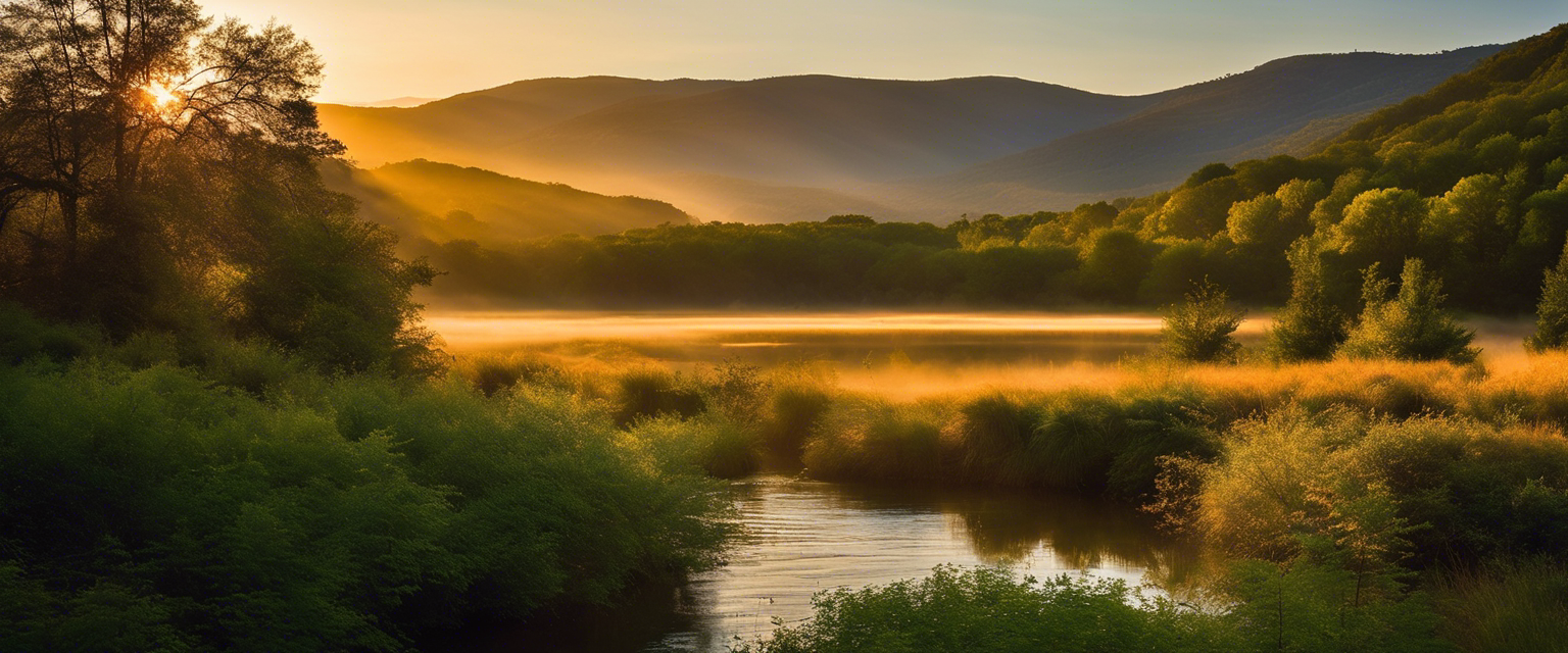 A serene wilderness scene reflecting God's constant presence