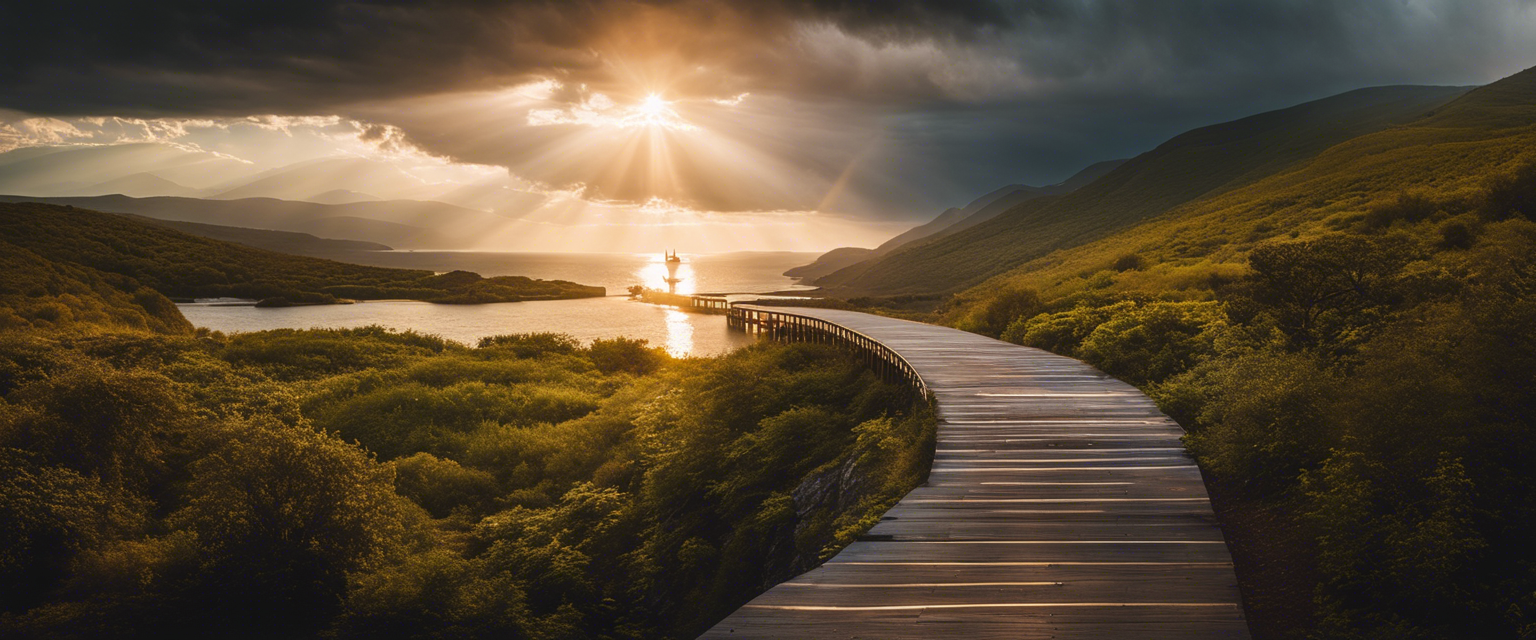 Light breaking through the clouds, symbolizing faith and healing