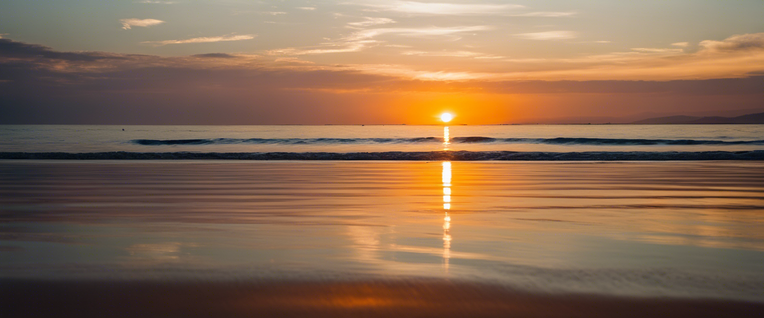 Calm waters reflecting the sky