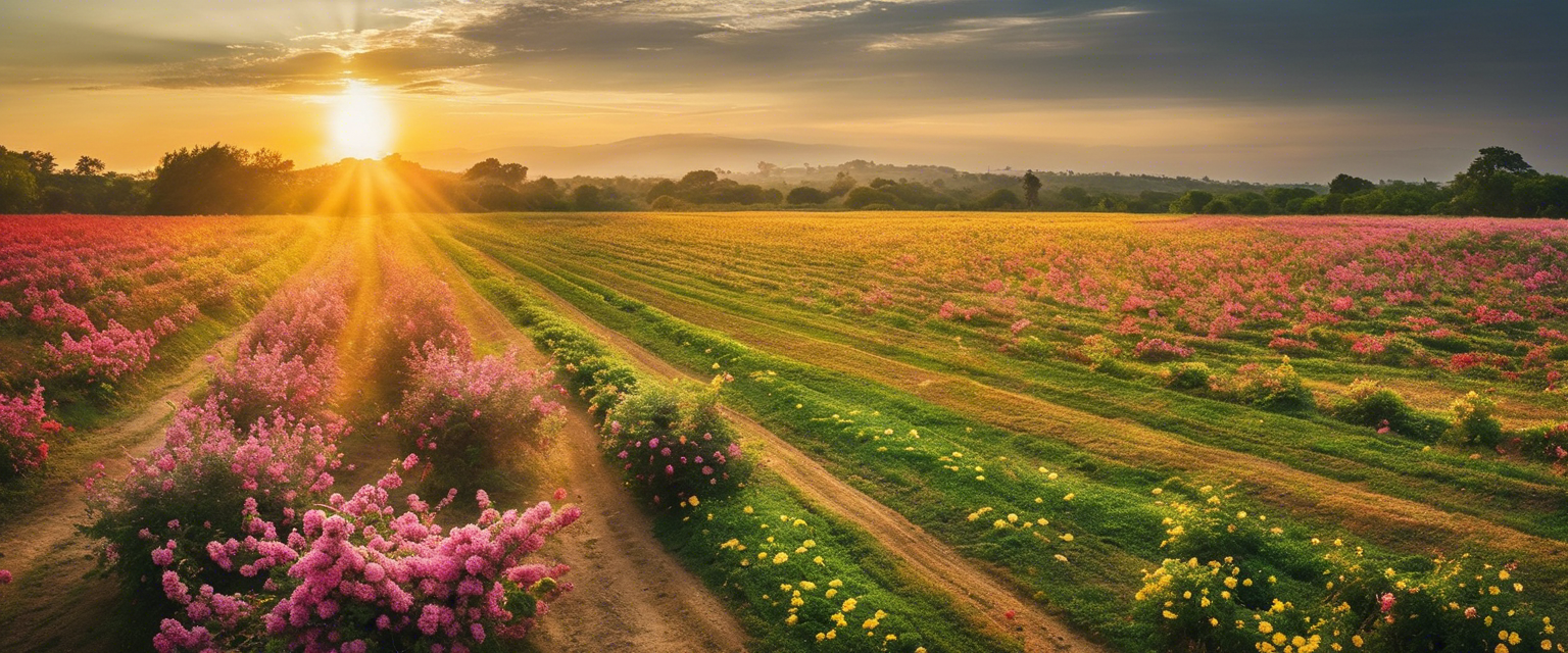 A sunlit field representing the joy and abundance of June