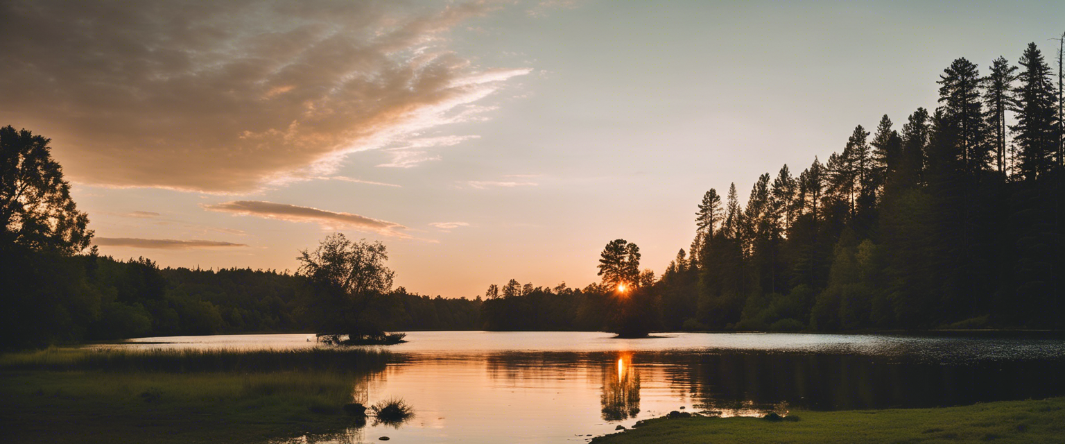 A serene landscape representing faith and healing