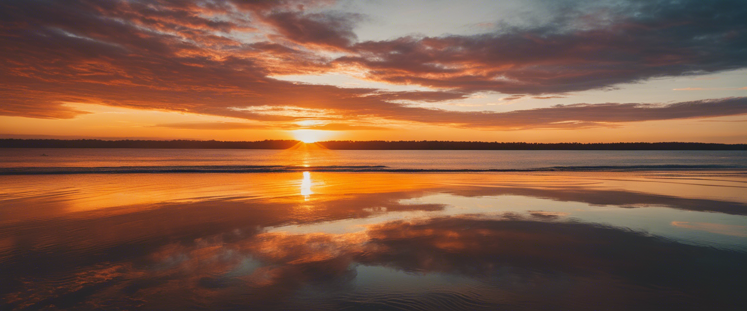 A serene landscape depicting tranquility and the power of stillness